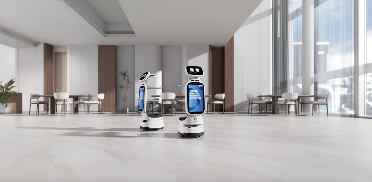 KEENON Dinerbot T11 | Premium Serviceroboter mit 18,5" HD-Display & smarter Tablett-Sensorik