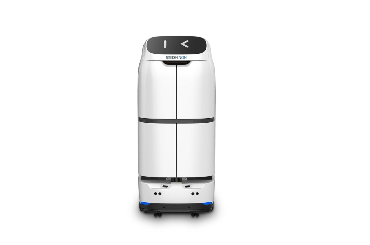 KEENON Butlerbot W3 | Autonomer Hotel-Serviceroboter mit geschlossenen Sicherheitskabinen