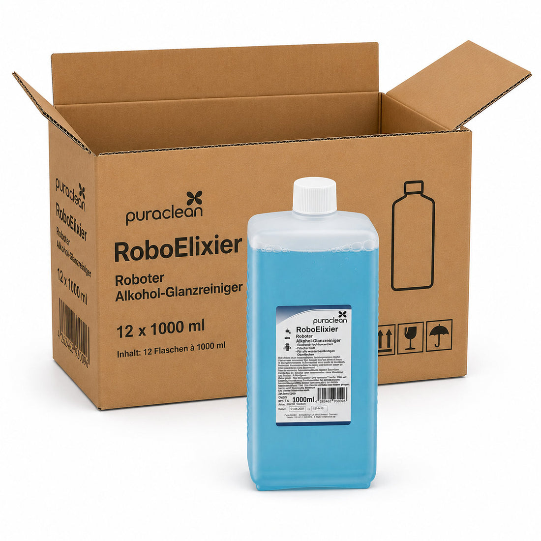 puraclean RoboElixier Alkohol-Glanzreiniger – Karton